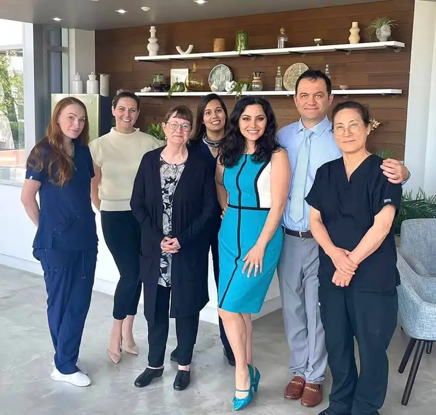 The Reston Heights Dental team in the office